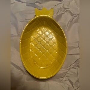 McCoy pineapple candy dish yellow vintage 🍍